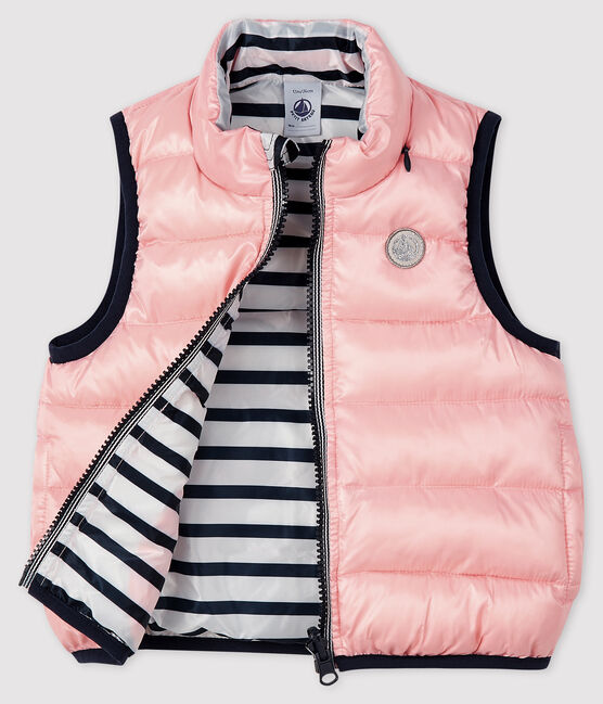Doudoune bébé réversible rose MINOIS