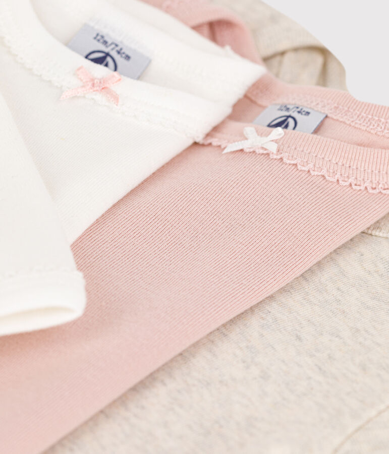 Lot de 3 bodies manches longues b&eacute;b&eacute; en coton variante 1