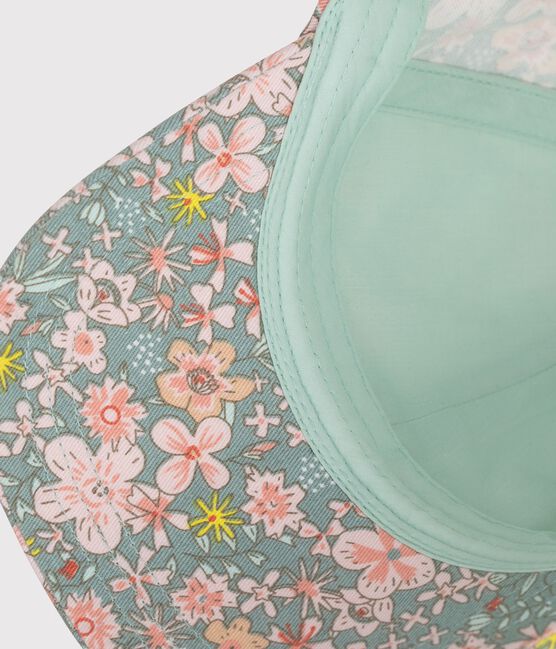 Casquette enfant en serge imprimé fleurs SPRAY/ MULTICO