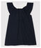 Robe body avec col en côte bébé fille bleu SMOKING