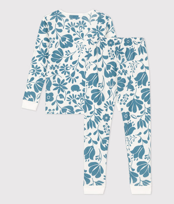 Pyjama ajusté fleur en coton blanc MARSHMALLOW/ ROVER