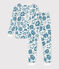 Pyjama ajusté fleur en coton blanc MARSHMALLOW/ ROVER