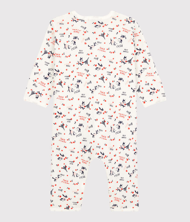 Dors-bien b&eacute;b&eacute; Paris en coton biologique blanc/multicouleur