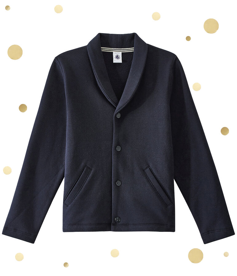 Veste l&eacute;g&egrave;re enfant gar&ccedil;on bleu SMOKING