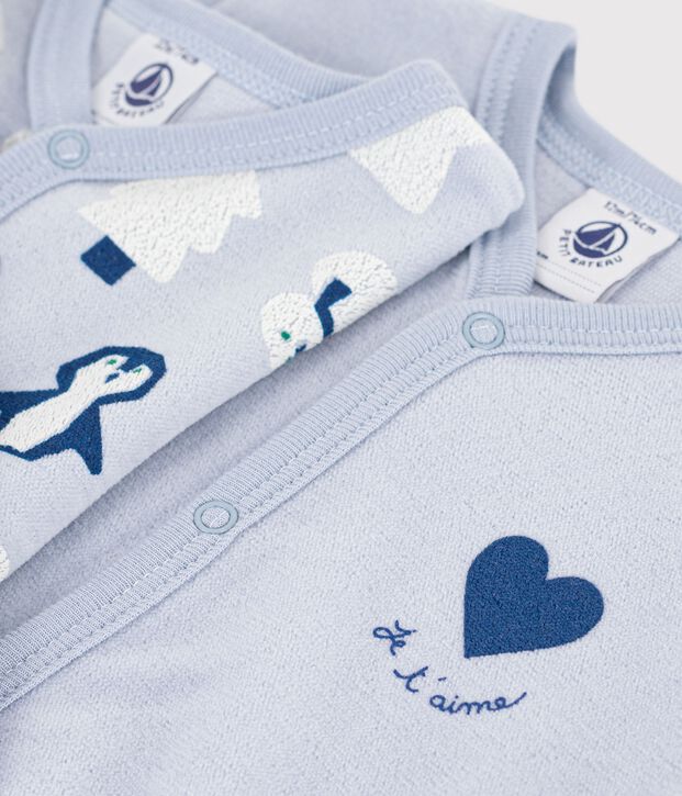 Lot de pyjamas b&eacute;b&eacute; en velours imprim&eacute; multicouleur