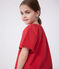 Blouse enfant en coton manches courtes à motif fleurie SPI
