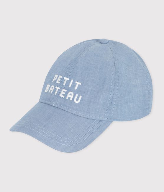 Casquette enfant en denim clair petit bateau bleu BLEU CLAIR
