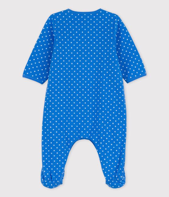 Bodyjama bébé en coton biologique bleu BRASIER/gris MARSHMALLOW