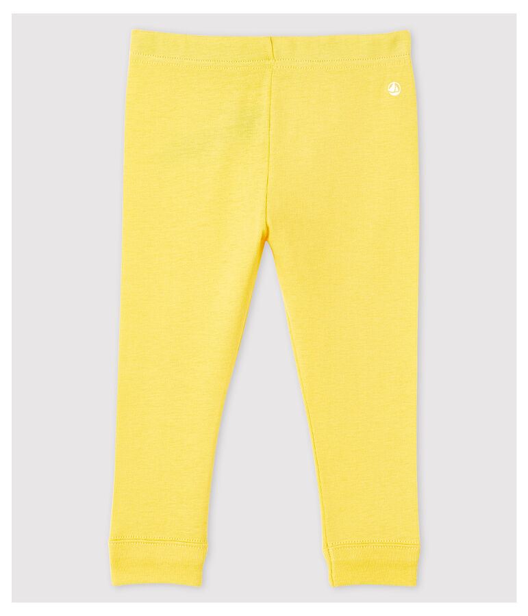Legging en coton b&eacute;b&eacute; jaune RAIPONCE