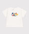 Tee-shirt manches courtes en jersey fin bébé blanc MARSHMALLOW