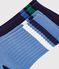 2 paires de chaussettes enfant en coton unies multicouleur