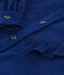 Blouse en velours fin enfant fille BLEU FONCE