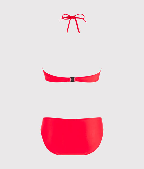 Maillot de bain 2 pièces écoresponsable femme rouge PEPS