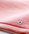 Gilet sans manches bébé en côte rose CHEEK/blanc MARSHMALLOW