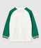 Cardigan en molleton enfant garçon blanc MARSHMALLOW/blanc MULTICO