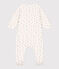 Bodyjama fleurs en tubique blanc MARSHMALLOW/blanc MULTICO
