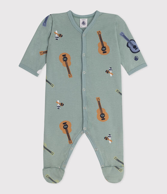 Pyjama bébé en coton imprimé guitares PAUL/ SMOKING/ MULTICO