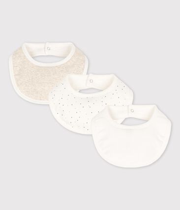 PETIT BATEAU - Lot de 3 bavoirs bébé en coton biologique