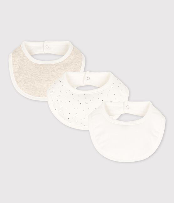 Lot de 3 bavoirs bébé en coton biologique variante 1