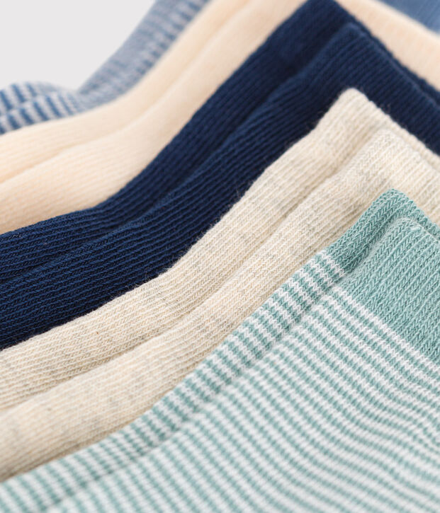 5 paires de chaussettes en coton milleraies b&eacute;b&eacute; multicouleur