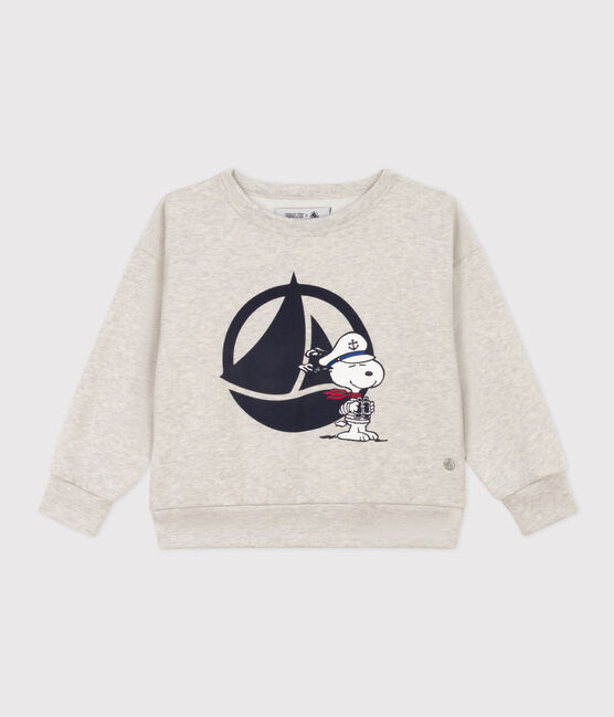 Sweatshirt en molleton enfant fille / garçon gris BELUGA CHINE