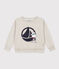 Sweatshirt en molleton enfant fille / garçon gris BELUGA CHINE