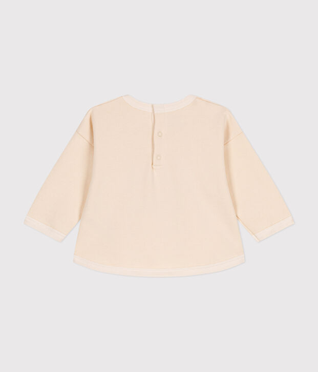 Sweatshirt en molleton b&eacute;b&eacute; &eacute;cru