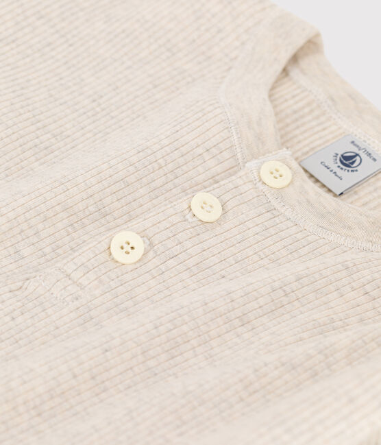 Tee-shirt en coton enfant garçon beige MONTELIMAR CHINE
