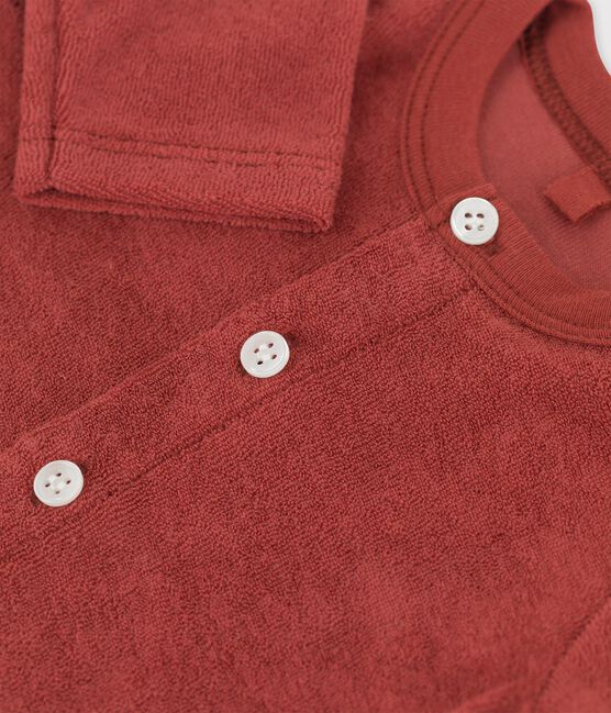 Cardigan en bouclette éponge bébé marron OMBRIE