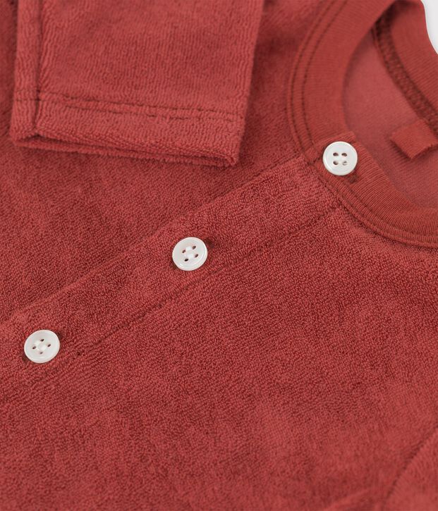 Cardigan en bouclette &eacute;ponge b&eacute;b&eacute; marron