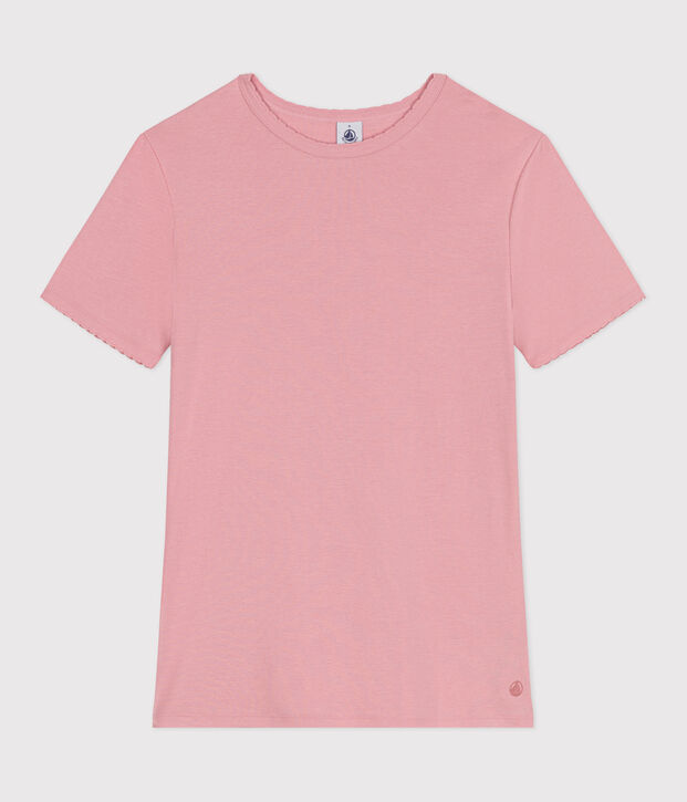 Tee-shirt Femme l'Iconique Cocotte en coton uni rose