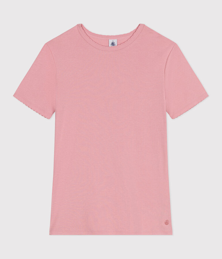 Tee-shirt Femme l'Iconique Cocotte en coton uni rose