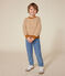 Pull en laine et coton enfant garçon blanc AVALANCHE/ ECUREUIL