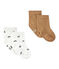Lot de 2 paires de chaussettes bébé garçon blanc LOT