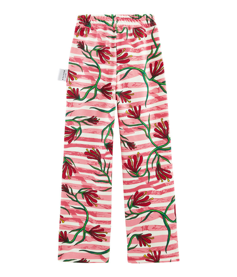 Pantalon blanc/multicouleur