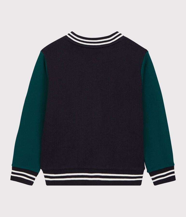 Teddy en molleton enfant gar&ccedil;on bleu SMOKING/ PINEDE