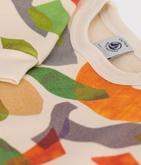 Sweatshirt en molleton bébé blanc AVALANCHE/ MULTICO