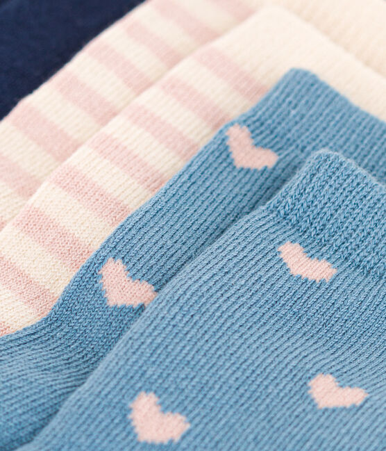 Lot de 3 paires de chaussettes fleurs bébé variante 1