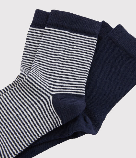 2 paires de chaussettes en coton milleraies enfant variante 1