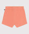 Short bébé en coton éponge orange ABRICOT