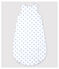 Gigoteuse à étoiles bébé en coton blanc ECUME/gris MISTIGRI