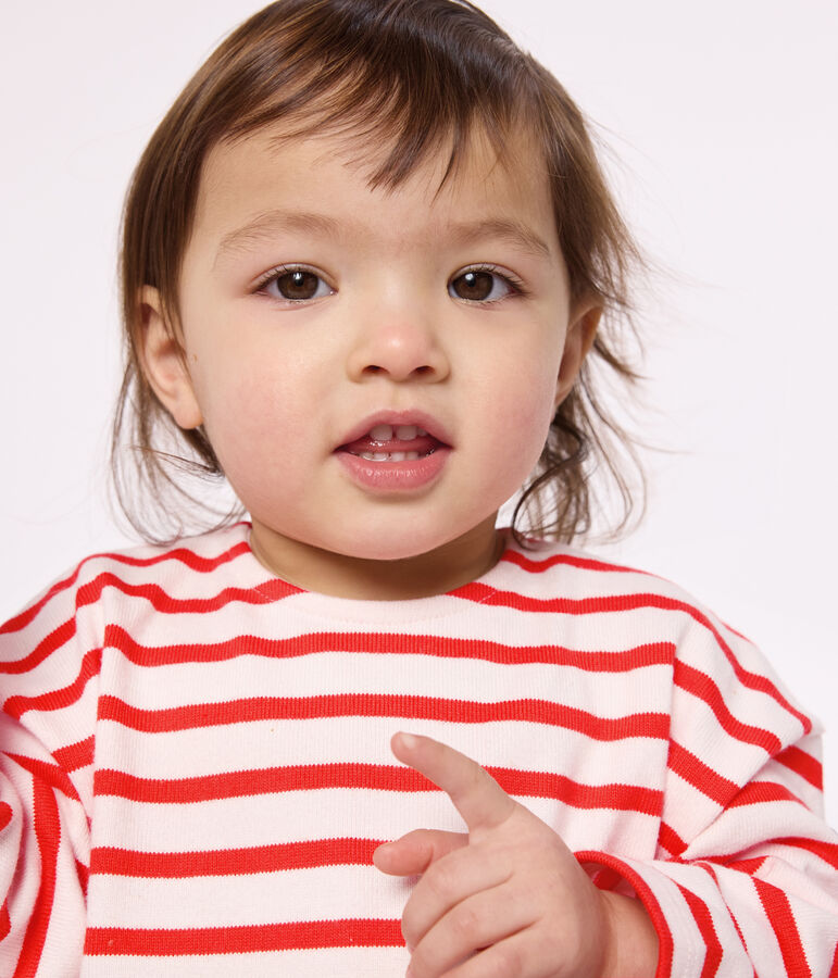 Marini&egrave;re b&eacute;b&eacute; en coton &eacute;pais rose FLEUR/ SPICY