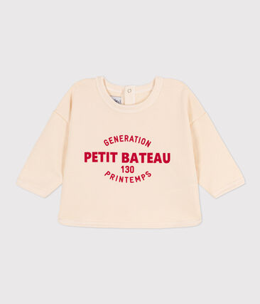 PETIT BATEAU - Sweatshirt bébé en molleton