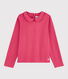 Tee-shirt manches longues en coton enfant fille