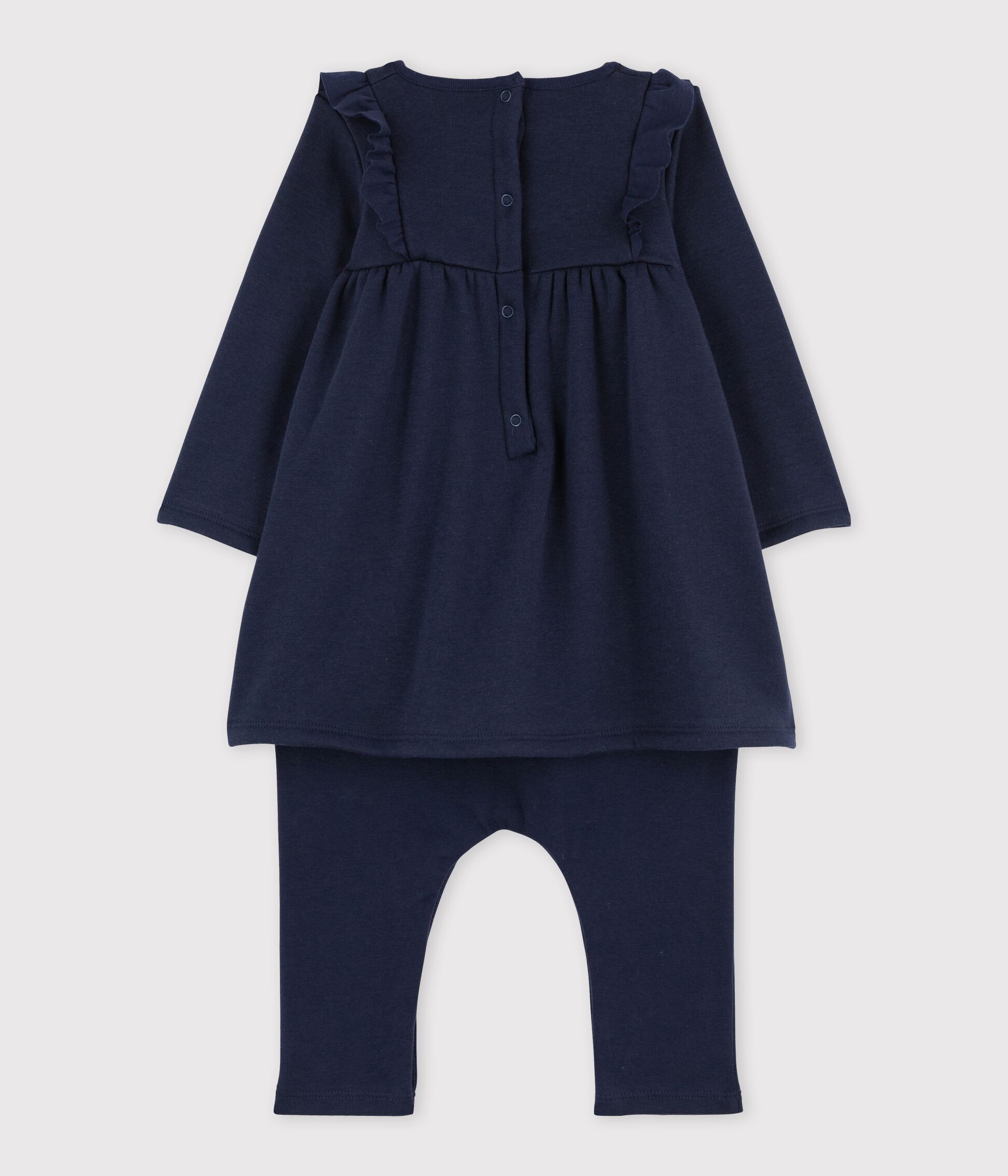 Robe legging en maille velours bébé fille SMOKING Petit Bateau