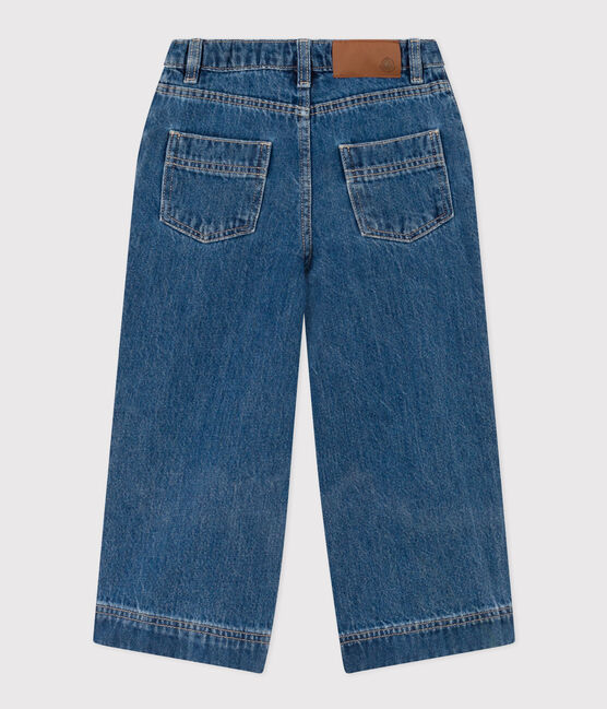 Pantalon en denim 100% écoresponsable enfant fille bleu DENIM BLEU