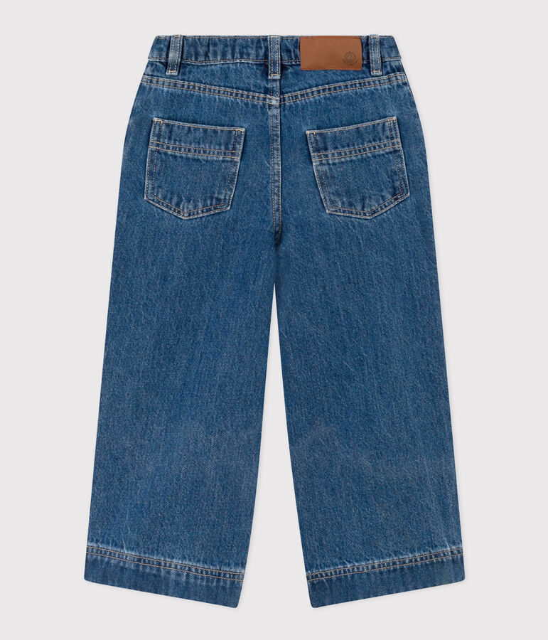 Pantalon en denim 100% &eacute;coresponsable enfant fille bleu DENIM BLEU