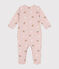 Pyjama en molleton gratté imprimé étoiles et cœurs bébé rose SALINE/blanc MULTICO