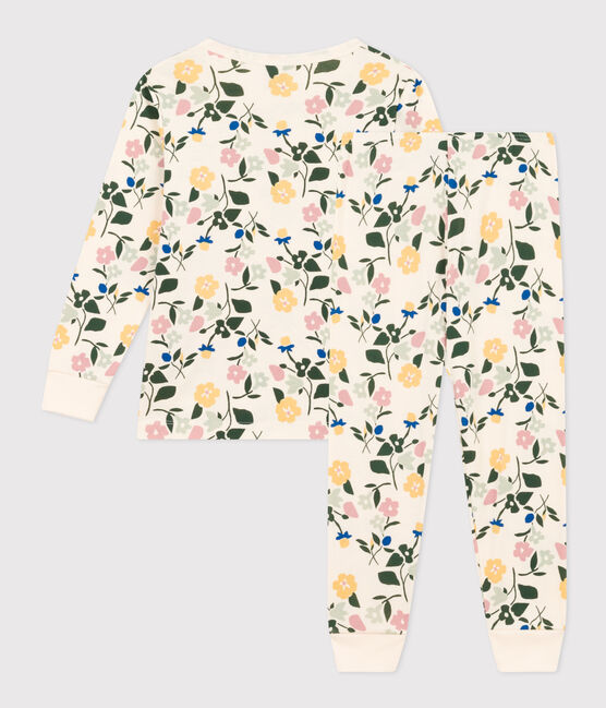 Pyjama imprimé en coton motif fleurs enfant blanc AVALANCHE/ MULTICO
