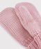 Moufles enfant fille rose CHARME/jaune OR